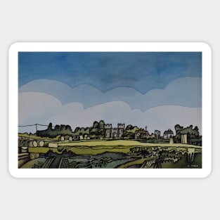 Cooling Castle Kent Abstract Landscape Sticker